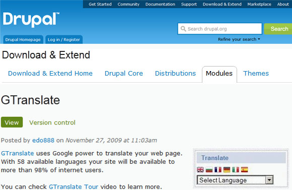 GTranslate - Drupal Module