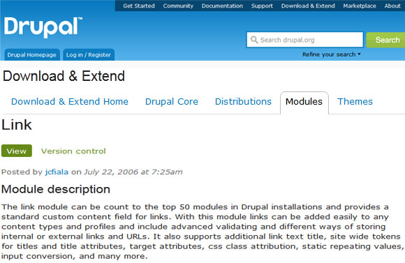 link - Drupal Module