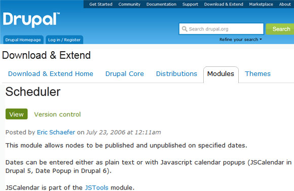 scheduler - Drupal Module