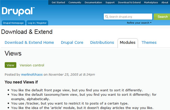 view - Drupal Module