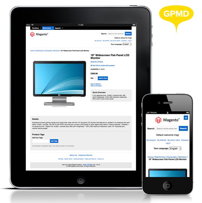 GPMD - free magento responsive theme