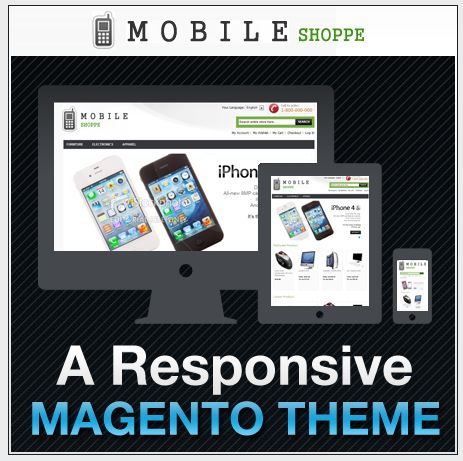 Mobile Shoppe - free magento responsive theme